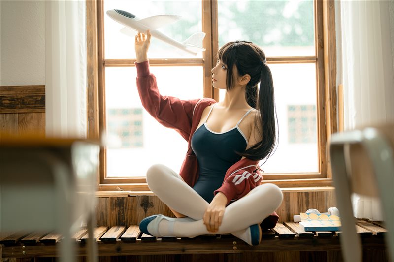 蠢沫沫午后课间系列COS赏析,三组校园夏日佳作细节盘点