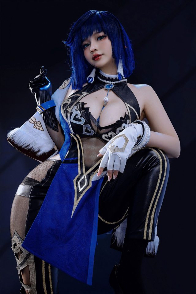 Azami原神夜兰cos赏析,灵动质感完美唤醒角色灵魂