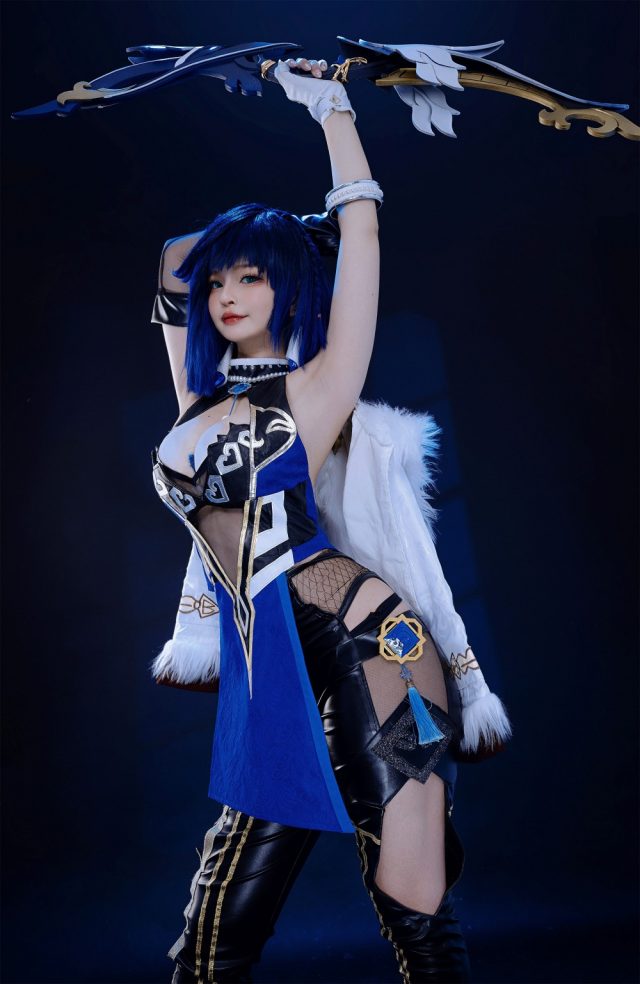 Azami原神夜兰cos赏析,灵动质感完美唤醒角色灵魂