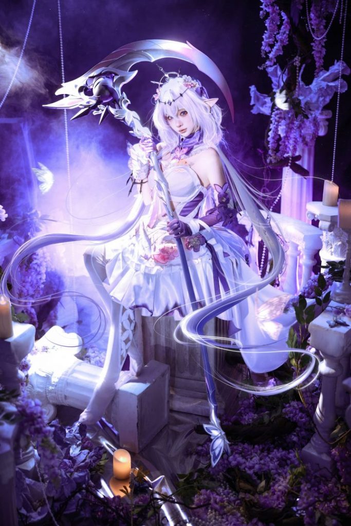 星穹铁道高质量同人cos,蠢沫沫完美演绎遐蝶幻梦意境