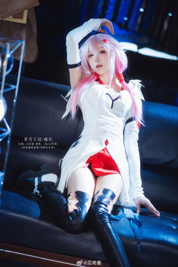罪恶王冠经典同人cos,瓜希酱细腻演绎楪祈清冷少女感