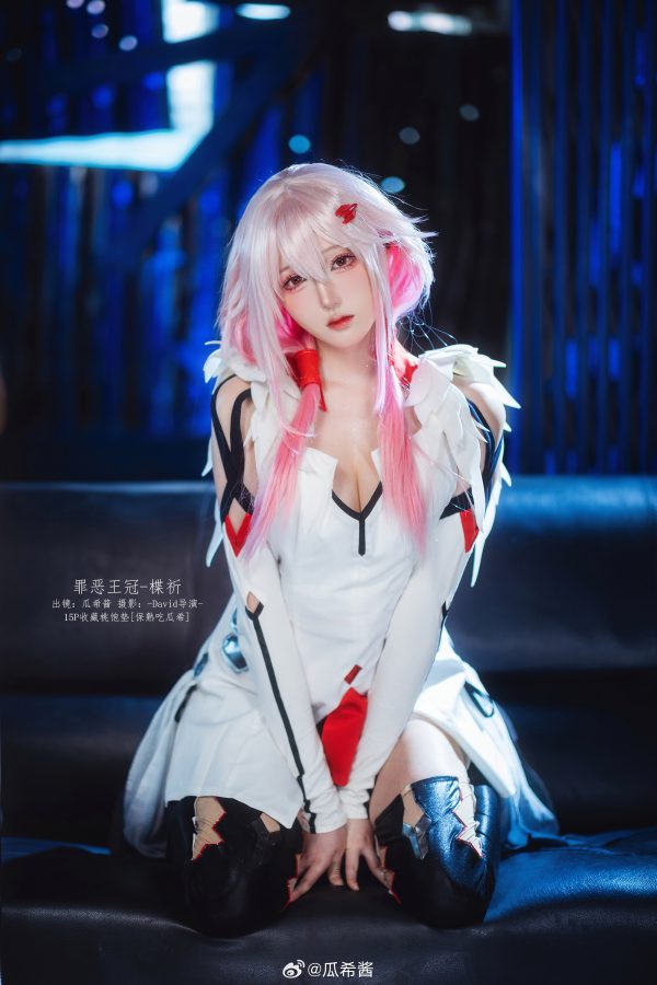 罪恶王冠经典同人cos,瓜希酱细腻演绎楪祈清冷少女感
