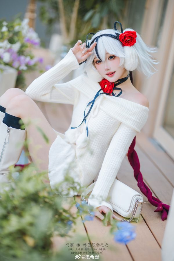 鸣潮优质同人cos,瓜希酱温柔慵懒风椿角色造型
