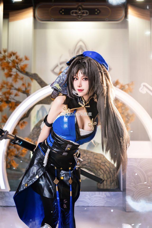 C102漫展佳作!Shika小鹿鹿完美还原鸣潮秧秧COS造型