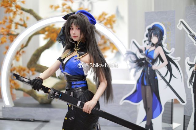 C102漫展佳作!Shika小鹿鹿完美还原鸣潮秧秧COS造型
